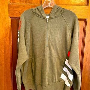 Army Green Peloton Quarter Zip Hoodie